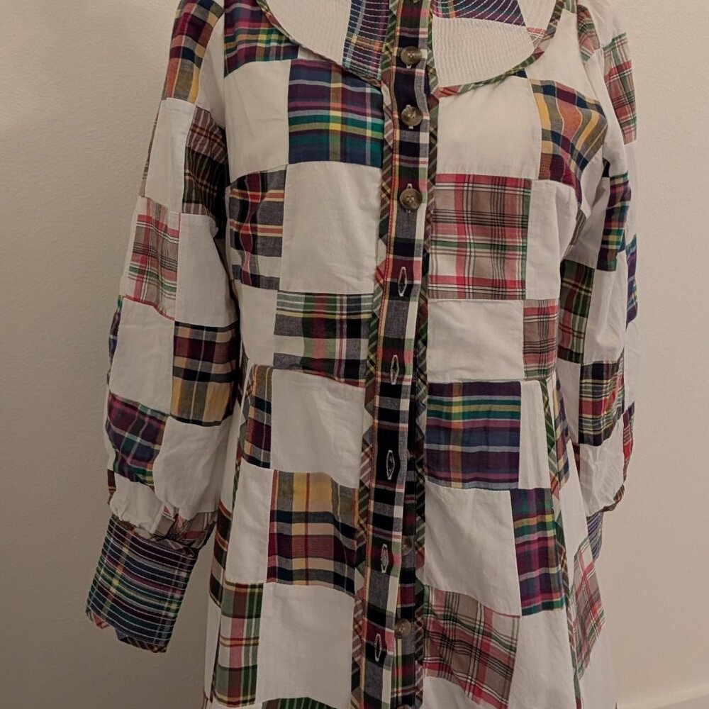 🩷 Sézane Robe Loisa Patchwork Button Up Belted Maxi Dress 🩷 - Picture 5 of 9